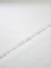 cloud white  - waffled cotton and terry - double face