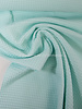 mint blue - waffle cotton