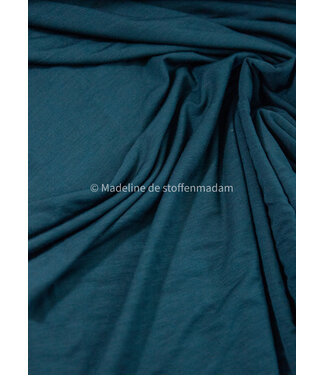 Madeline donker petrol -  bamboe tricot 200