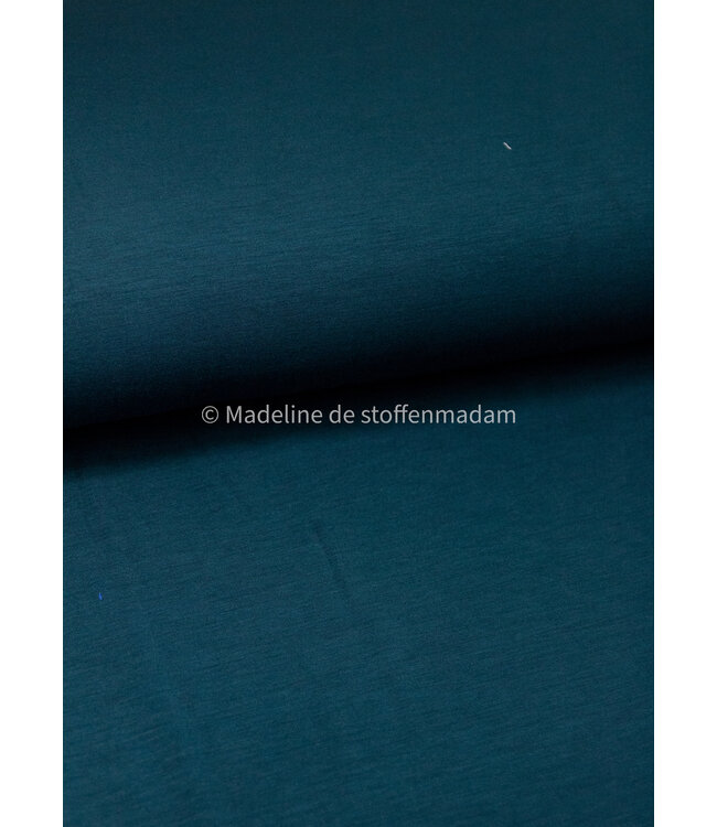 Madeline donker petrol -  bamboe tricot 200