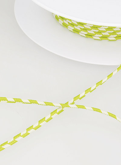 two tone  braided string - lemon 74