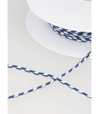 two tone  braided string - cobalt blue 23