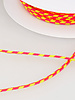two tone  braided string - neon pink and yellow 200