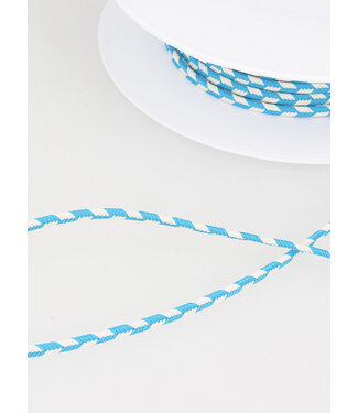 two tone  braided string - turquoise 20