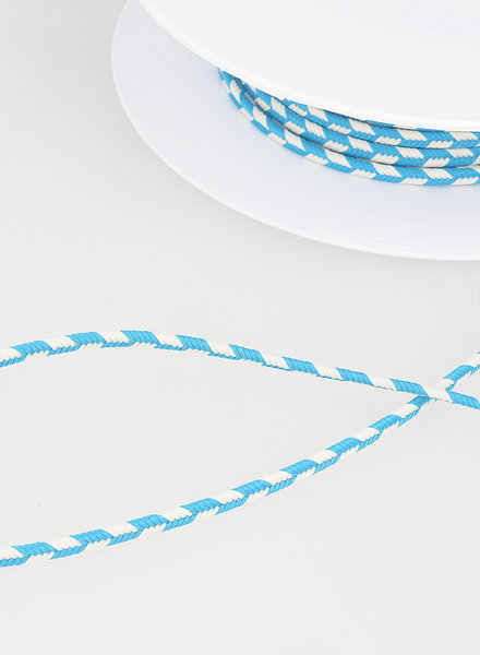 M. two tone  braided string - turquoise 20