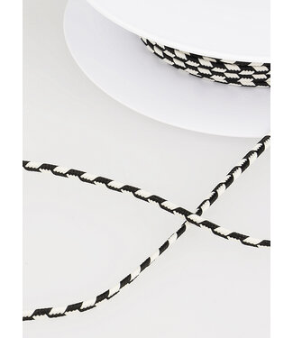 two tone  braided string - black 14