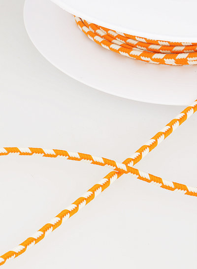 M. two tone  braided string - orange 83