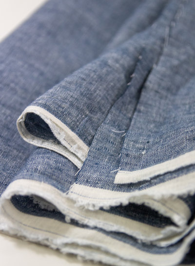 Merchant & Mills denim blue washed linen