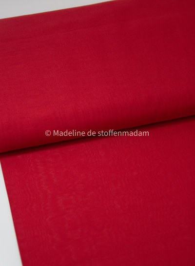 M. red - silk cotton blend