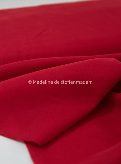 M. red - silk cotton blend