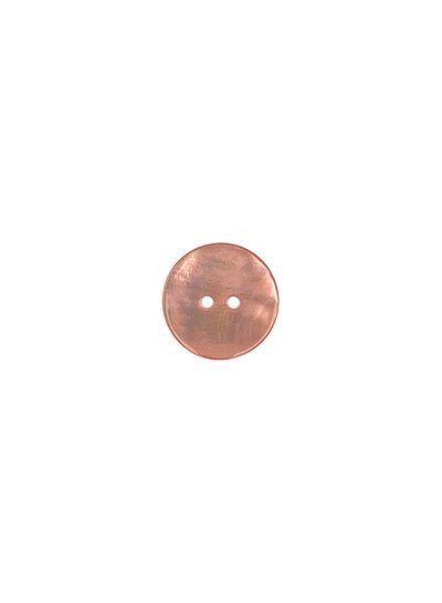 salmon pearl button - 15 mm