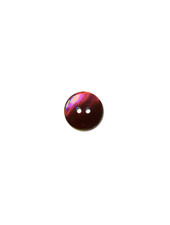 dark red pearl button - 15 mm