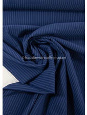 deadstock navy blue with subtle stripe - Italian lycra