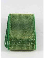 gold and green shiny - waist elastic 40 mm