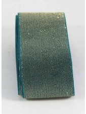 gold and blue shiny - waist elastic 40 mm