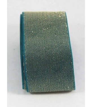 gold and blue shiny - waist elastic 40 mm