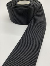 zwart ribbelboord taille elastiek 6cm