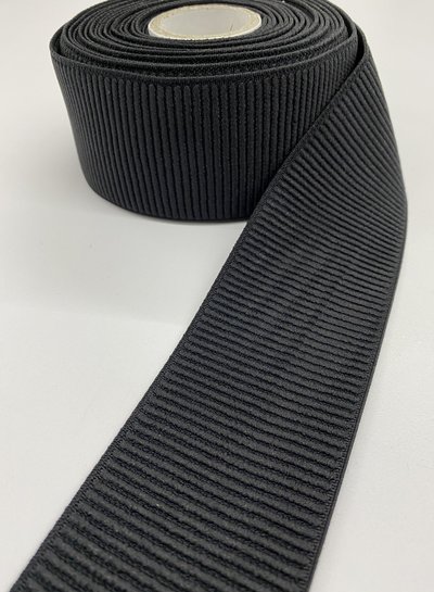 M. black ribbed - waist elastic 60 mm