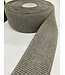 taupe ribbelboord taille elastiek 6cm