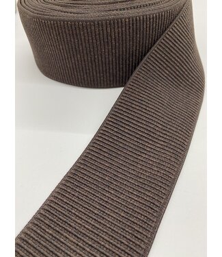 brown ribbed - waist elastic 60 mm