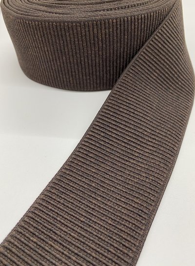 M. brown ribbed - waist elastic 60 mm