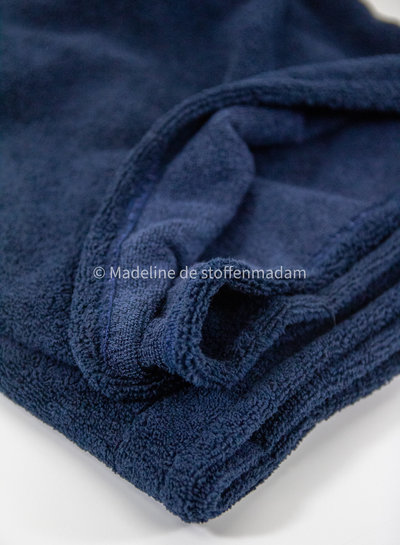 M. navy bamboo towel fabric - royal look