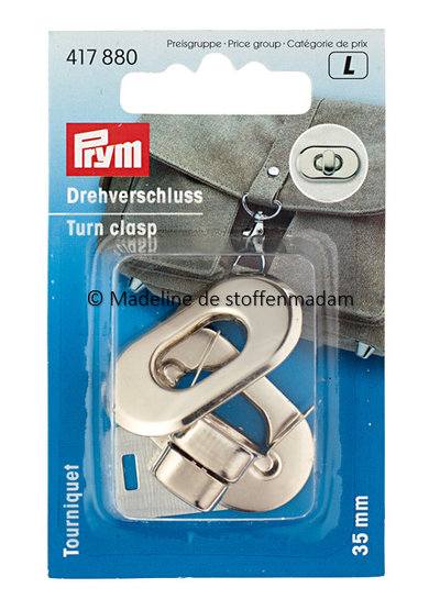 Prym draaislot zilver- Prym