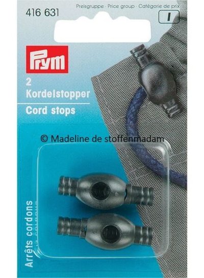 Prym 2 cord ends  black - Prym