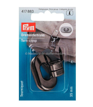 Prym Turn clasps black nickel - Prym