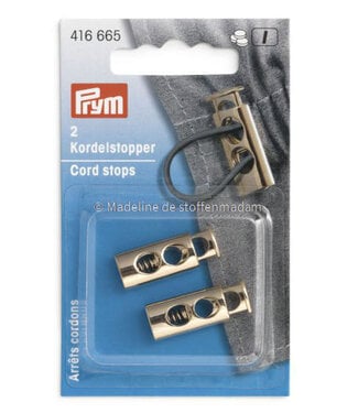 Prym 2  cord ends soft gold - Prym