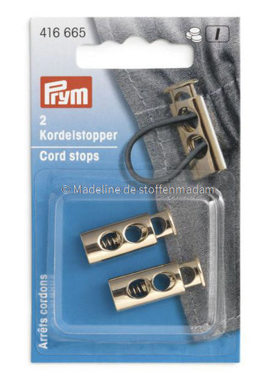 Prym 2  cord ends soft gold - Prym