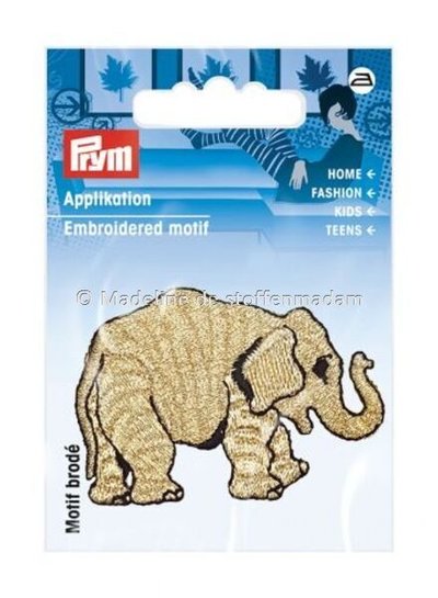 Prym olifant goud - strijkapplicatie