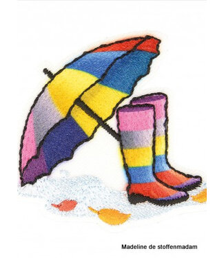 M. boots and umbrella rainbow  - application 001