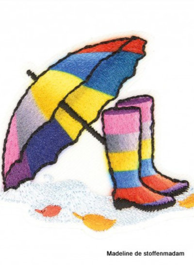 M. boots and umbrella rainbow  - application 001