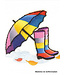 botjes en paraplu regenboog  - applicatie 001