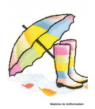 botjes en paraplu regenboog - applicatie 002