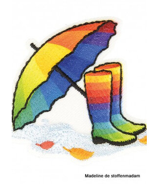 M. boots and umbrella rainbow  - application 003