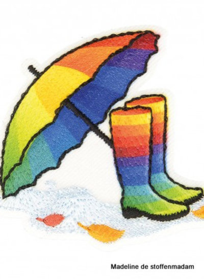 M. boots and umbrella rainbow  - application 003