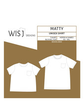 Wisj patterns Matty t-shirt of blouse  - dames en heren