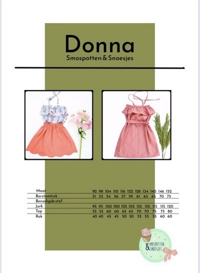 smospotten en snoesjes Donna jurk, top en rok