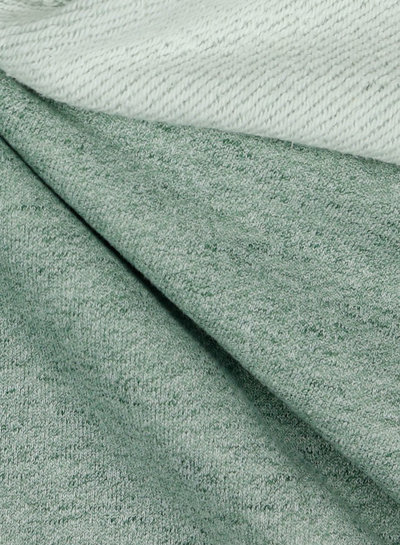 M. mint gemêleerd - GOTS - stevige french terry