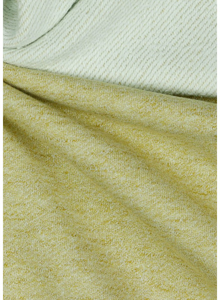 soft yellow melee - GOTS - sturdy french terry