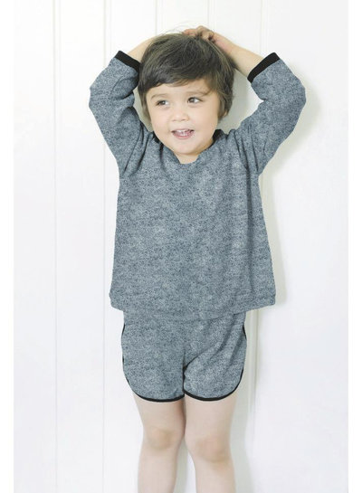 soft yellow melee - GOTS - sturdy french terry