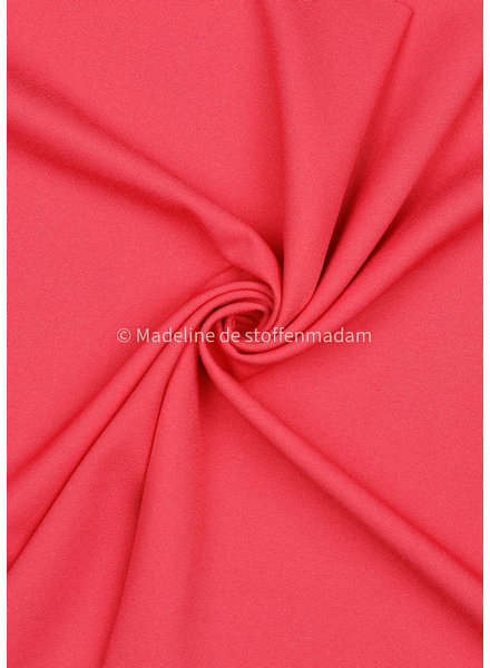 coral - summer viscose crepe with 3% elastane