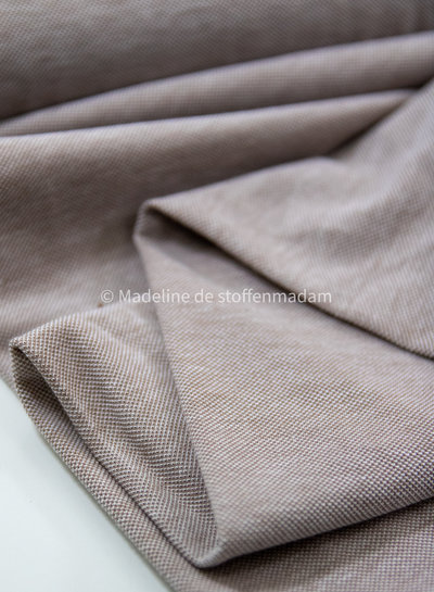 beige melange - polo pique tricot