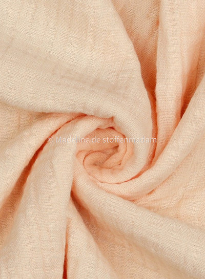 M.  soft salmon muslin fabric