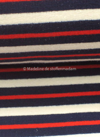 M red and blue stripes 002  french terry