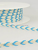two tone  braided string blue - 6 mm - color 20