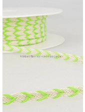 M. two tone  braided string fluo green- 6 mm - color 102