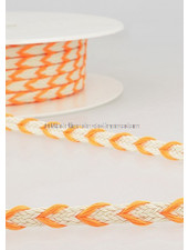 M. two tone  braided string fluo orange - 6 mm - color 103